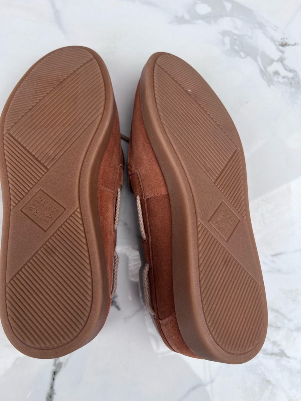 Naturalizer Keelboat Brown Suede Slip-On Round Toe Boat Shoes - Picture 6 of 7